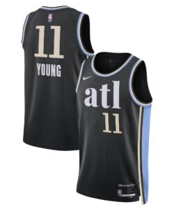 Trae Young Atlanta Hawks Unisex 202324 Swingman Jersey - Black - City Edition
