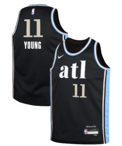 Trae Young Atlanta Hawks Youth  Swingman Replica Jersey - City Edition - Black