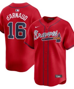 Travis d_Arnaud Atlanta BravesLimited Jersey  Red