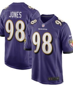 Travis Jones Baltimore Ravens  Player Game Jersey  Purple