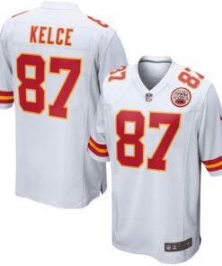 Travis Kelce Kansas City Chiefs  Youth Game Jersey  White