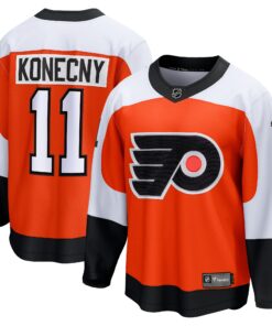 Travis Konecny Philadelphia Flyers Fanatics Home Premier Breakaway Player Jersey  Orange