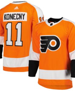 Travis Konecny Philadelphia Flyers Home Primegreen Authentic Player Jersey  Orange