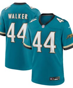 Travon Walker Jacksonville Jaguars  Prowler Throwback Player Game Jersey  Teal