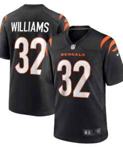 Trayveon Williams Cincinnati Bengals  Game Jersey  Black