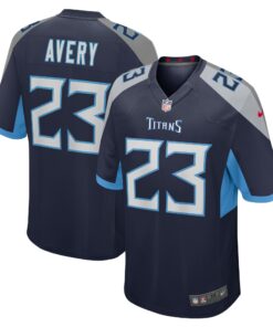 Tre Avery Tennessee Titans  Team Game Jersey   Navy