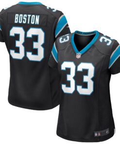 Tre Boston Carolina Panthers  Women_s Game Jersey  Black