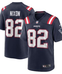 Tre Nixon New England Patriots  Player Game Jersey  Navy