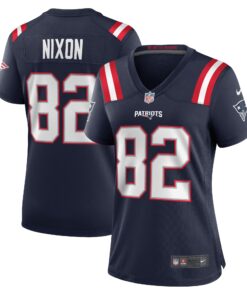 Tre Nixon New England Patriots  Women_s Player Game Jersey  Navy