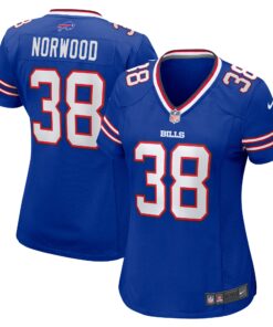 Tre Norwood Buffalo Bills  Women_s Team Game Jersey   Royal
