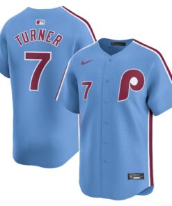 Trea Turner Philadelphia PhilliesAlternate Limited Player Jerseynbspâ€“ Light Blue