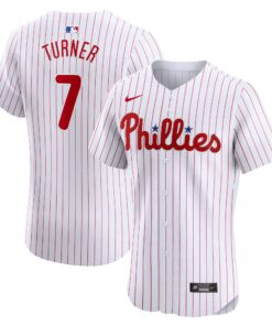 Trea Turner Philadelphia PhilliesHome Elite Jersey  White