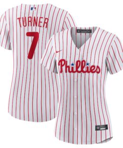 Trea Turner Philadelphia PhilliesWomen_s Home Replica Player Jersey  White