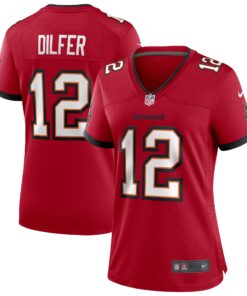Trent Dilfer Tampa Bay Buccaneers  Women_s Game Retired Player Jersey  Red