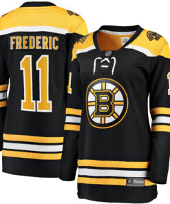 Trent Frederic Boston Bruins Fanatics Women_s Home Breakaway Player Jersey  Black