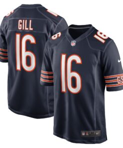 Trenton Gill Chicago Bears  Game Player Jersey  Navy