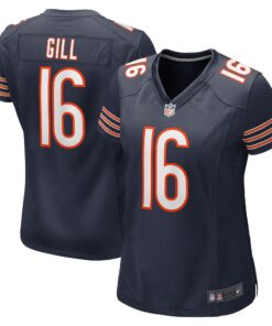 Trenton Gill Chicago Bears  Women_s Game Player Jersey  Navy