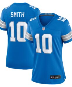 Tre_Quan Smith Detroit Lions  Women_s Game Jersey   Blue