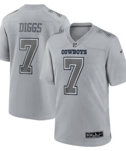 Trevon Diggs Dallas Cowboys  Atmosphere Fashion Game Jersey  Gray