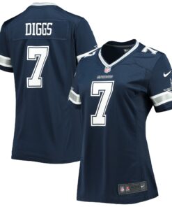 Trevon Diggs Dallas Cowboys  Women_s Game Jersey  Navy