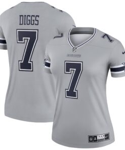 Trevon Diggs Dallas Cowboys  Women_s Inverted Legend Jersey  Silver
