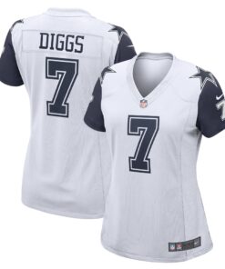 Trevon Diggs Dallas Cowboys  Women_s Team Game Jersey  White
