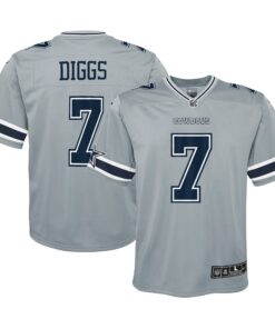 Trevon Diggs Dallas Cowboys  Youth Inverted Game Jersey  Silver