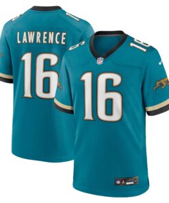 Trevor Lawrence Jacksonville Jaguars  Prowler Throwback Player Game Jersey  Teal