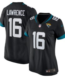 Trevor Lawrence Jacksonville Jaguars  Women_s Alternate Game Jersey  Black