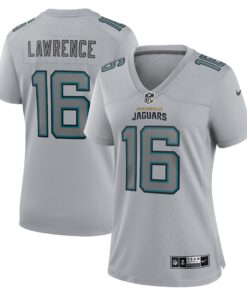 Trevor Lawrence Jacksonville Jaguars  Women_s Atmosphere Fashion Game Jersey  Gray