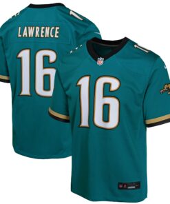 Trevor Lawrence Jacksonville Jaguars  Youth Prowler Throwback Player Game Jersey  Teal