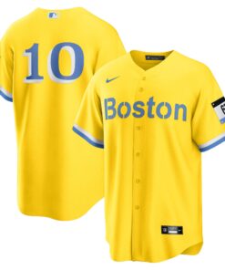 Trevor Story Boston Red SoxCity Connect Replica Player Jersey  Gold