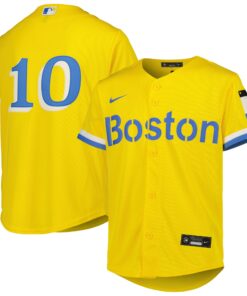 Trevor Story Boston Red SoxYouth City Connect Replica Player Jersey  Gold