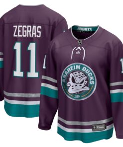 Trevor Zegras Anaheim Ducks Fanatics 30th Anniversary Premier Breakaway Jersey  Purple