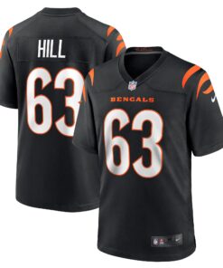 Trey Hill Cincinnati Bengals  Game Jersey  Black