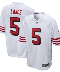 Trey Lance San Francisco 49ers  Alternate Game Jersey  White