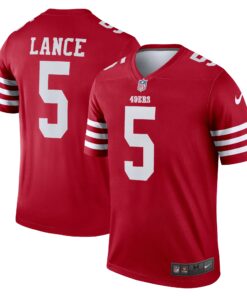 Trey Lance San Francisco 49ers  Legend Jersey  Scarlet