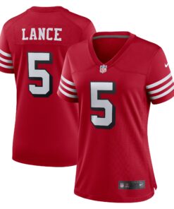 Trey Lance San Francisco 49ers  Women_s Alternate Game Jersey  Scarlet