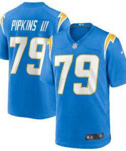 Trey Pipkins III Los Angeles Chargers  Game Jersey  Powder Blue