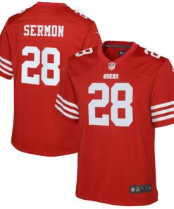 Trey Sermon San Francisco 49ers  Youth Game Jersey  Scarlet
