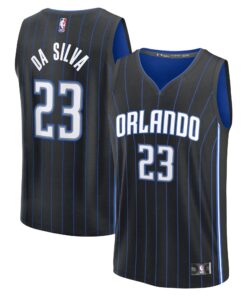 Tristan da Silva Orlando Magic Fanatics Youth 2024 NBA Draft Fast Break Player Jersey - Icon Edition - Black