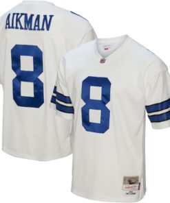 Troy Aikman Dallas Cowboys Mitchell amp Ness Legacy Replica Jersey  White