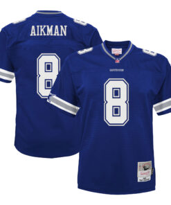 Troy Aikman Dallas Cowboys Mitchell amp Ness Preschool 1996 Retired Player Legacy Jersey  Navy