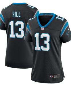 Troy Hill Carolina Panthers  Women_s Team Game Jersey   Black
