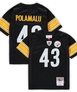 Troy Polamalu Pittsburgh Steelers Mitchell amp Ness Toddler 2005 Retired Legacy Jersey  Black