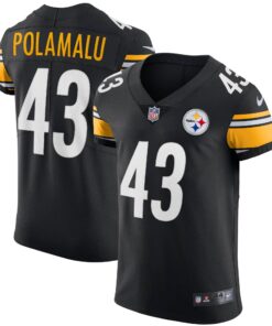 Troy Polamalu Pittsburgh Steelers  Retired Player Elite Jersey  Black