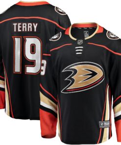 Troy Terry Anaheim Ducks Fanatics Home Team Breakaway Player Jersey  Black