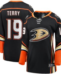 Troy Terry Anaheim Ducks Fanatics Women_s Home Team Breakaway Player Jersey  Black
