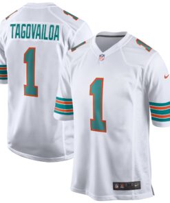 Tua Tagovailoa Miami Dolphins  2nd Alternate Game Jersey  White