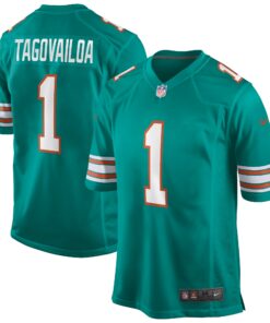Tua Tagovailoa Miami Dolphins  Alternate Game Jersey  Aqua